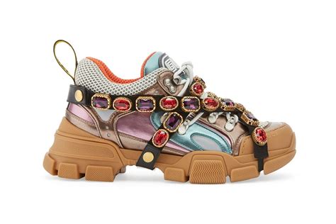 gucci sneaker brown|gucci sneakers with rhinestones.